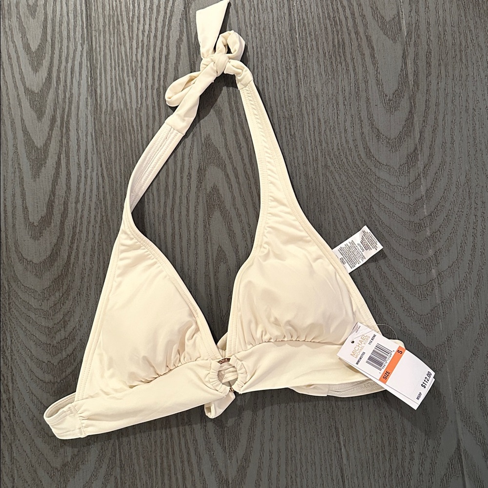 Cream Halter Bikini Set - Picture 1 of 10